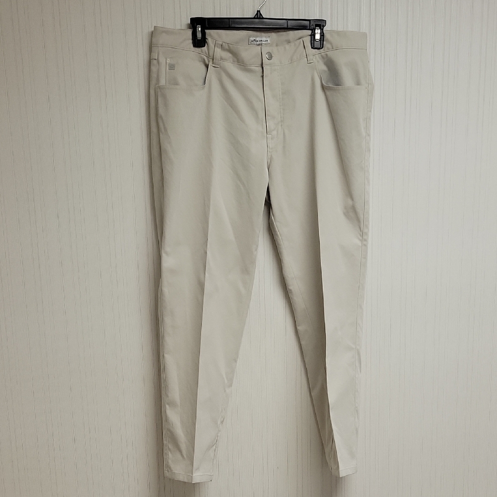 Peter Millar 5 Pocket Performance Cream Trousers, Men's 38 X 29.5